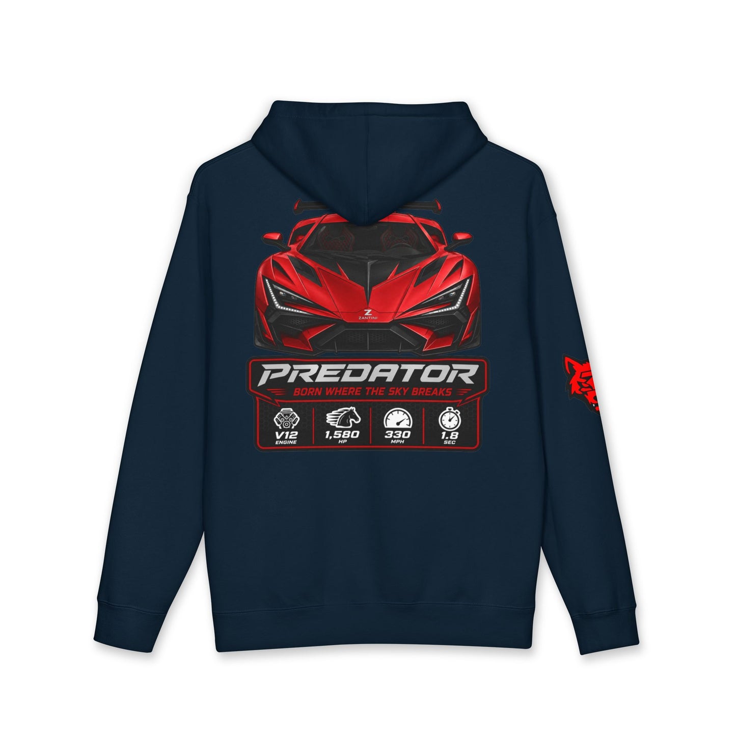 ZANTINI Predator TS-38 Hoodie — Luxury Motorsport Streetwear