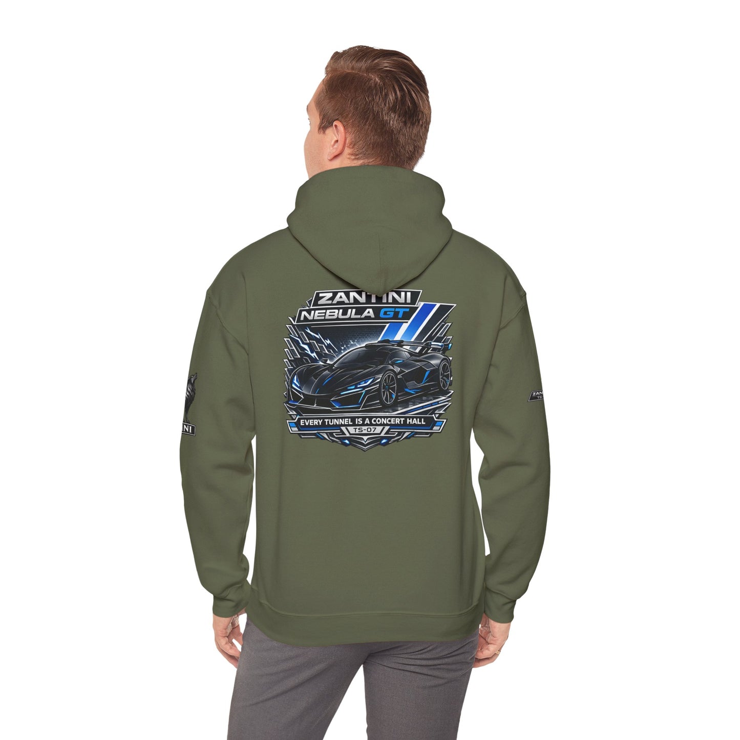 Zantini Nebula GT TS-07 Hoodie | Hypercar Motorsport Streetwear | Performance Car Hoodie