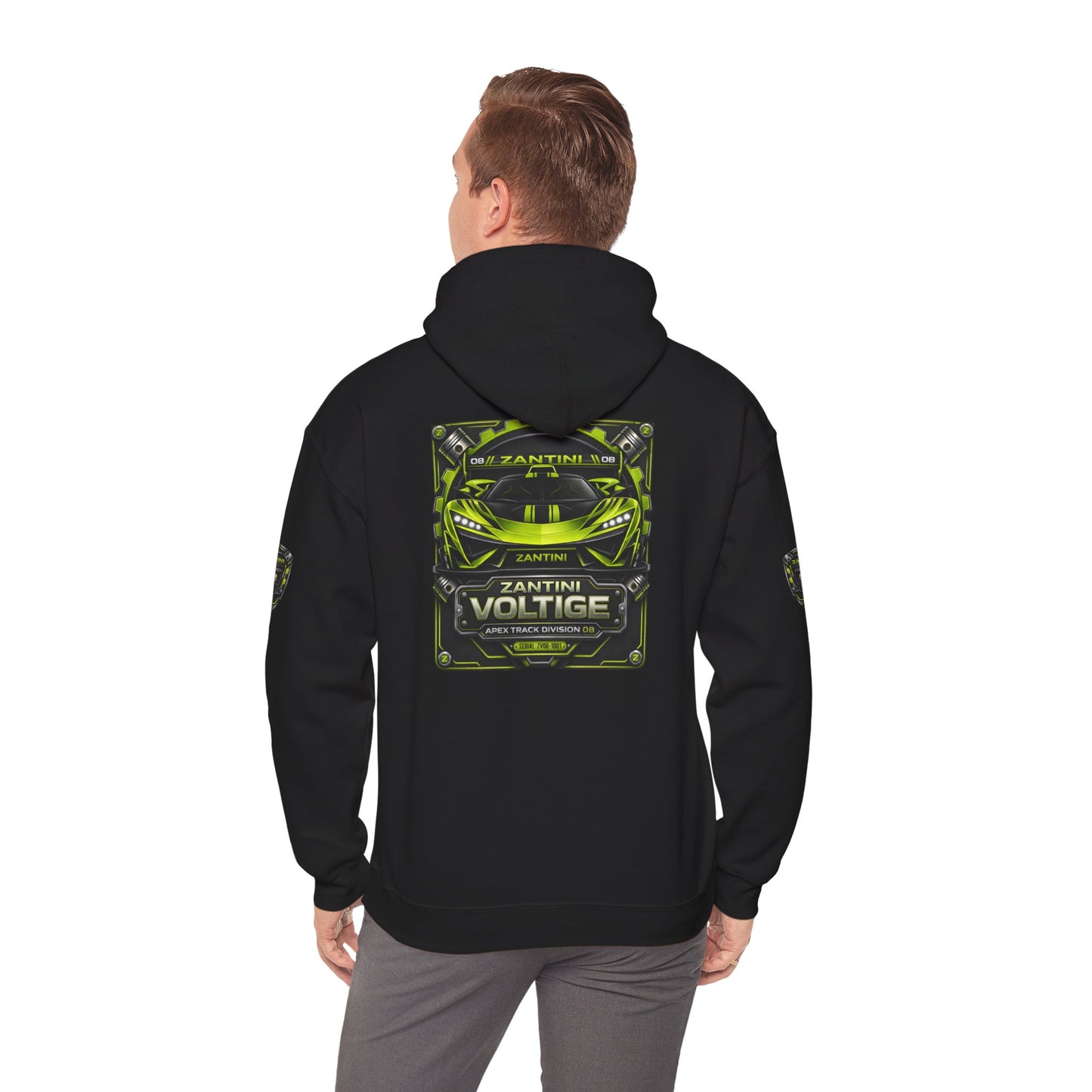 Zantini Voltige Apex Track Division Hoodie | Hypercar Streetwear | Motorsport Performance Hoodie