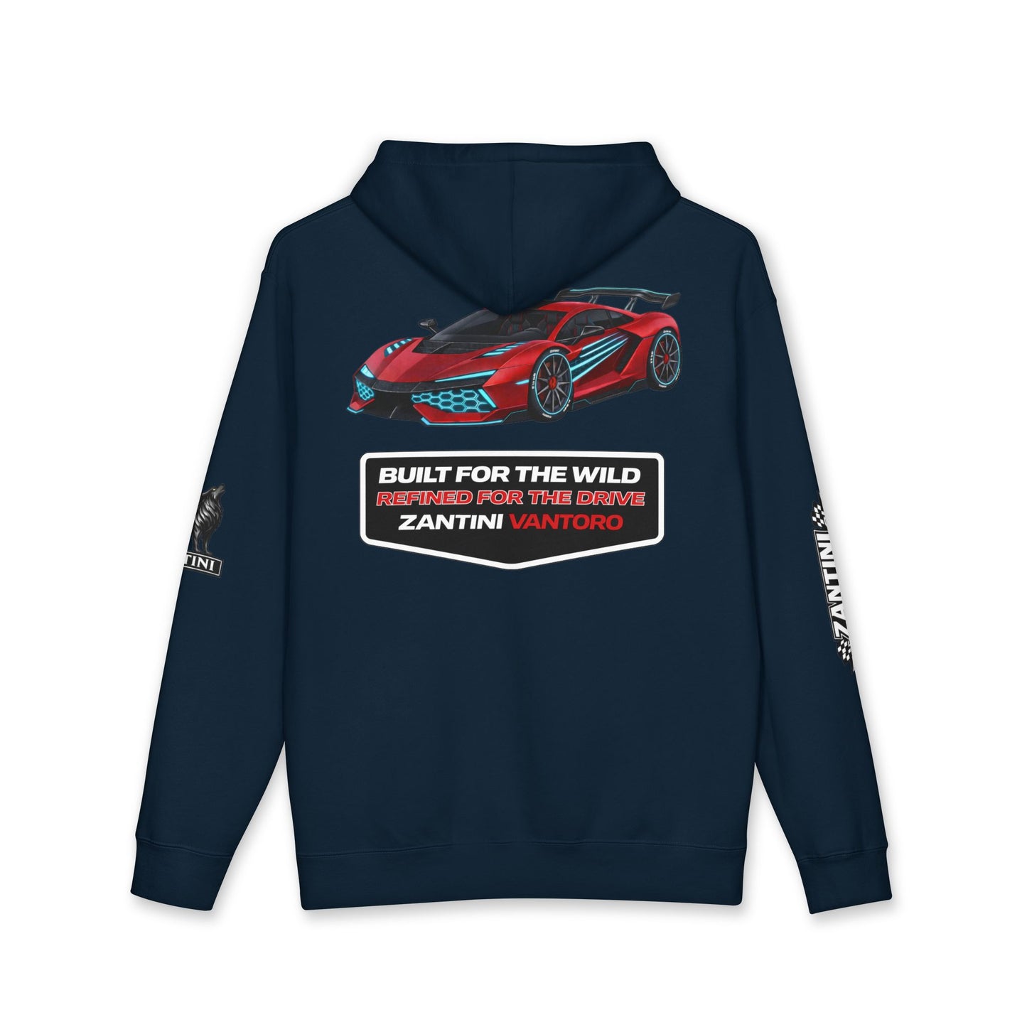 ZANTINI Vantoro TS-10 Hoodie, Supercar Streetwear, Motorsport Car Hoodie, Racing Graphic Hoodie