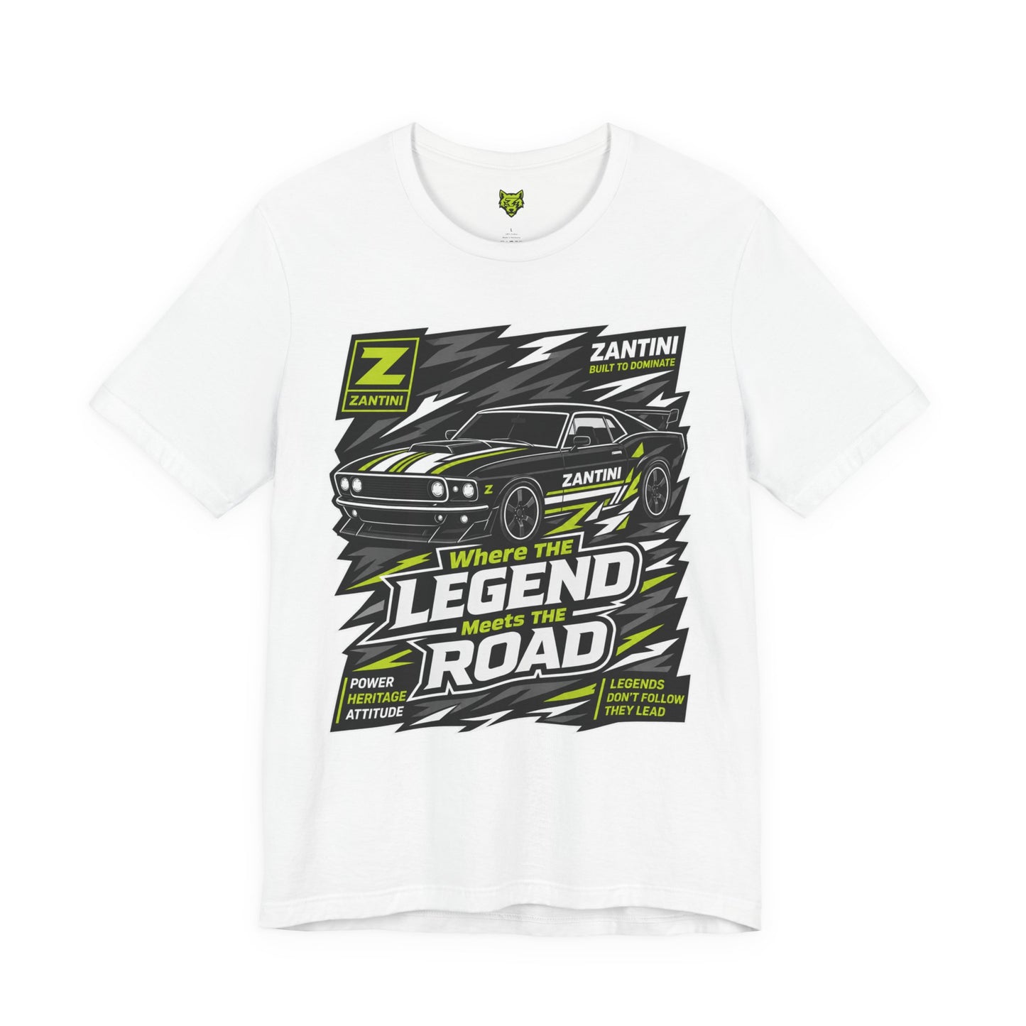 ZANTINI Vintage Muscle Car Graphic T-Shirt – Where The Legend Meets The Road
