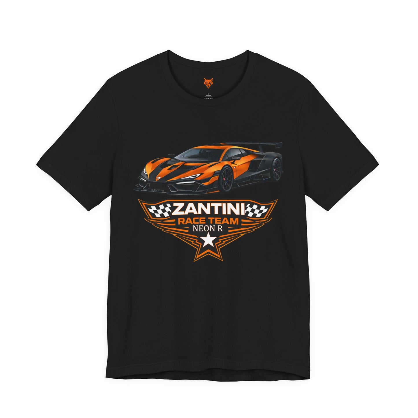 ZANTINI Neon R Supercar T-Shirt – Premium Racing Streetwear Graphic Tee