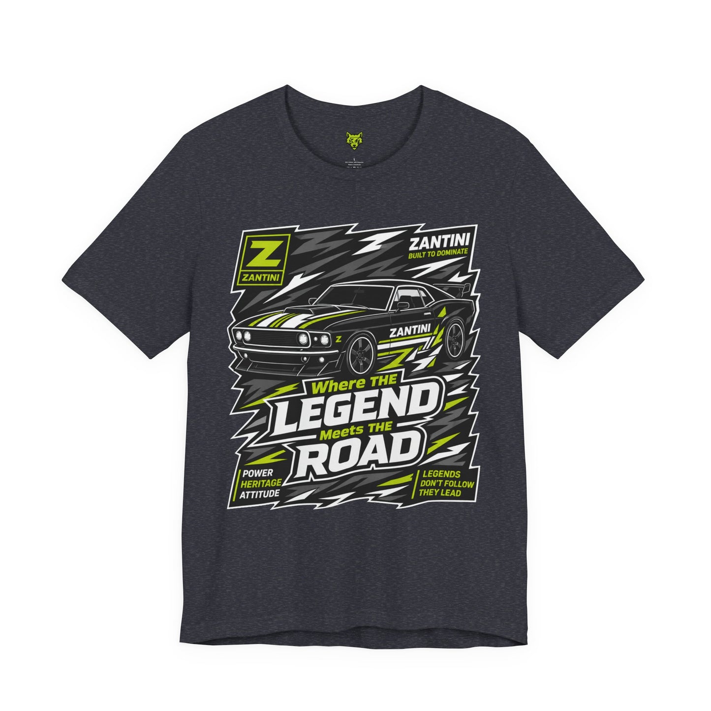 ZANTINI Vintage Muscle Car Graphic T-Shirt – Where The Legend Meets The Road