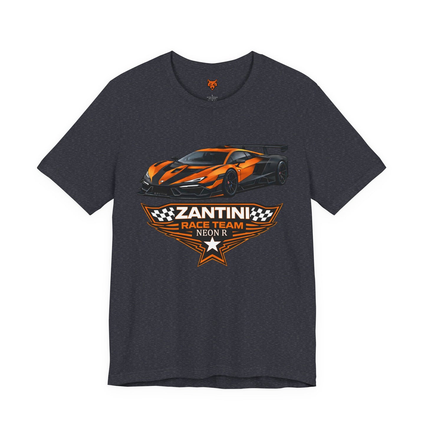 ZANTINI Neon R Supercar T-Shirt – Premium Racing Streetwear Graphic Tee
