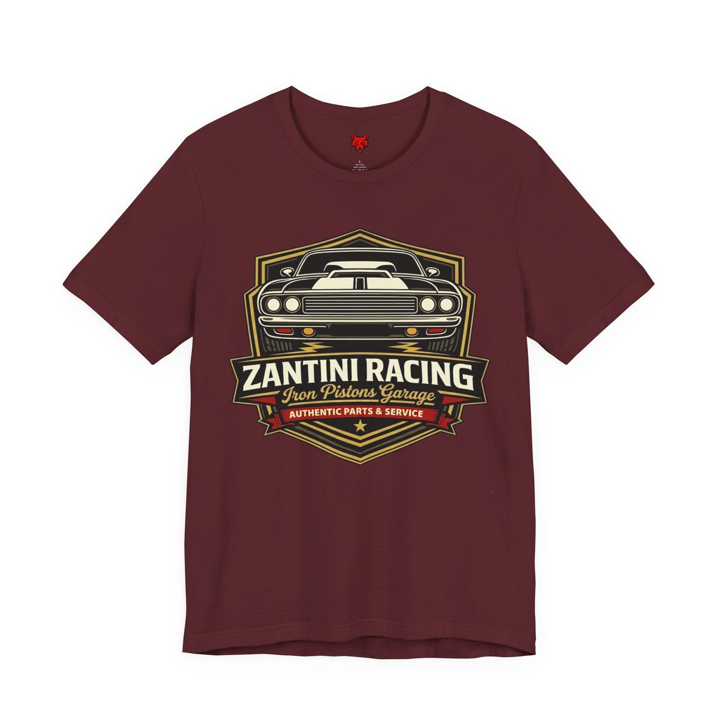 ZANTINI Racing Iron Pistons Garage T-Shirt – Authentic Parts & Service