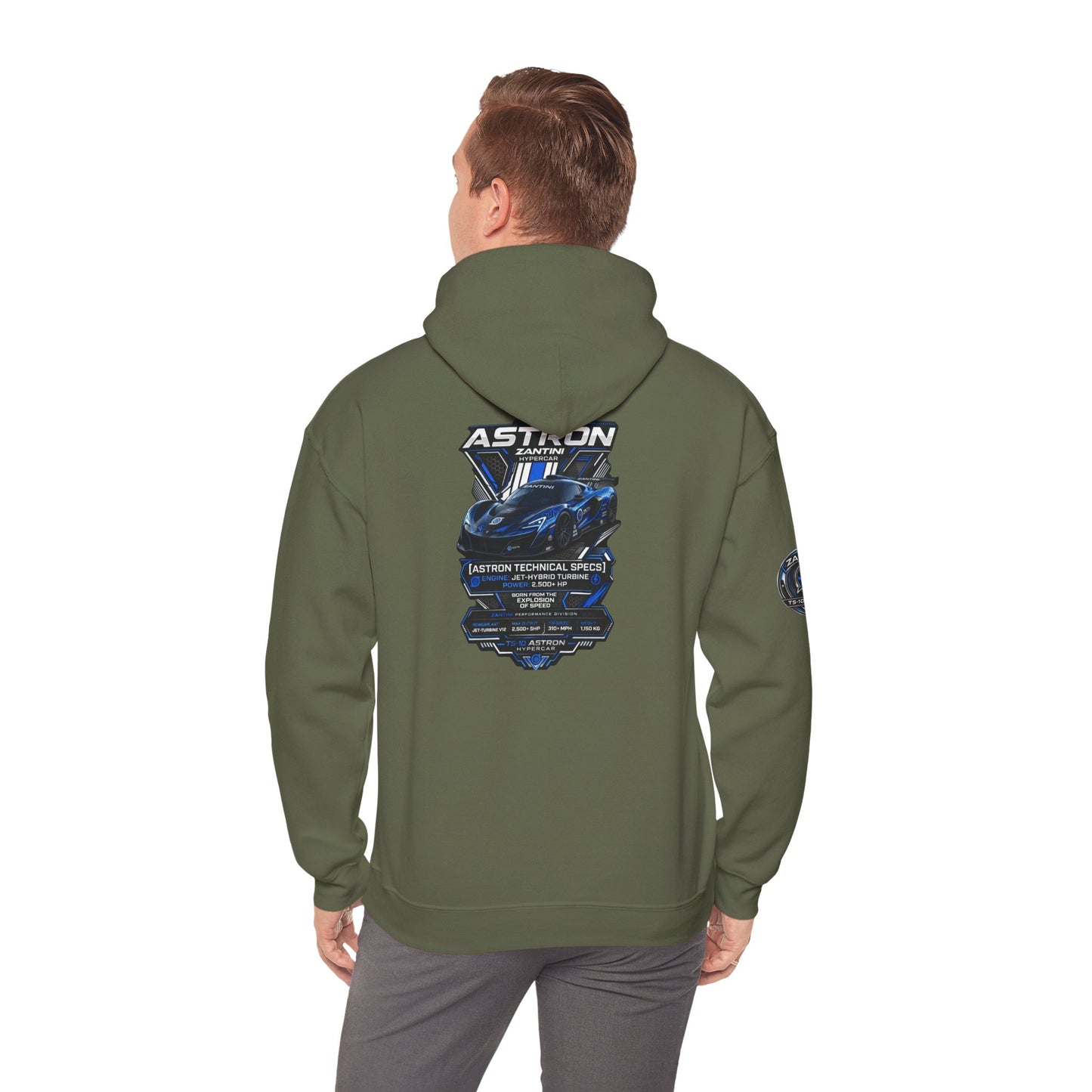 Zantini Astron Hypercar Hoodie | TS-10 Performance Streetwear | Motorsport Car Hoodie