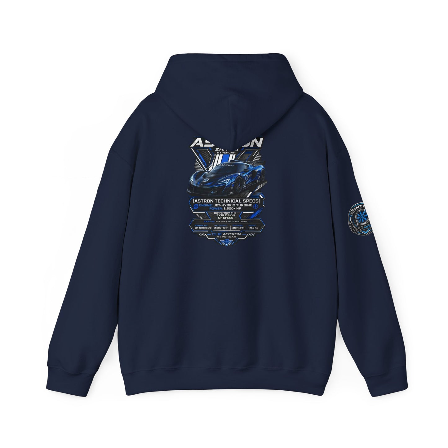Zantini Astron Hypercar Hoodie | TS-10 Performance Streetwear | Motorsport Car Hoodie