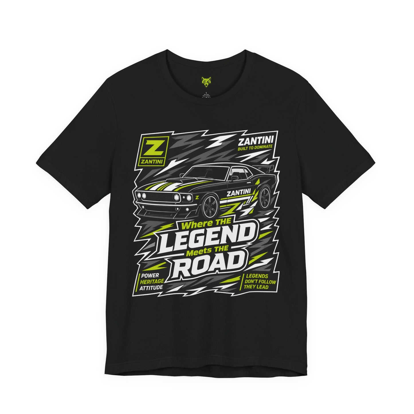 ZANTINI Vintage Muscle Car Graphic T-Shirt – Where The Legend Meets The Road