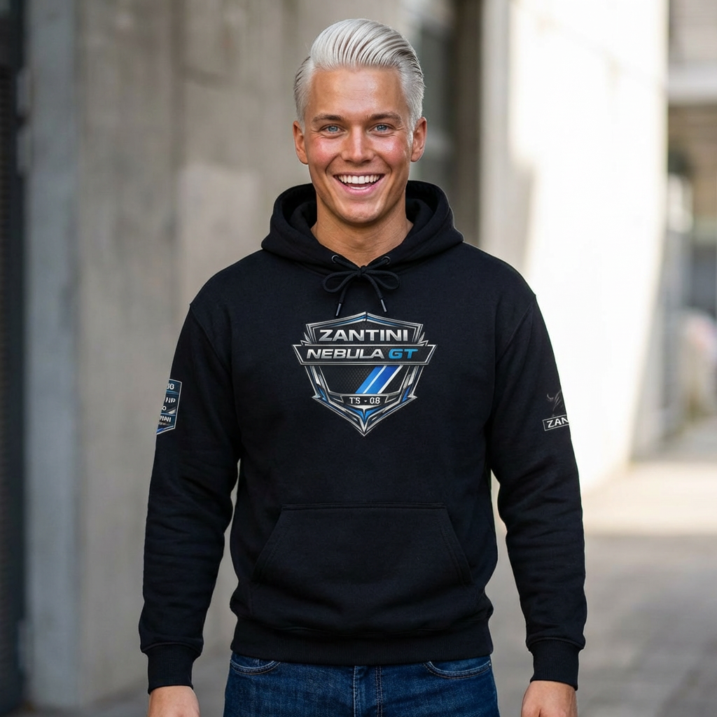 Zantini Nebula GT TS 08 Hoodie Hypercar Motorsport Streetwear The Sound of Pure Intimidation Racing Hoodie Car Enthusiast Apparel