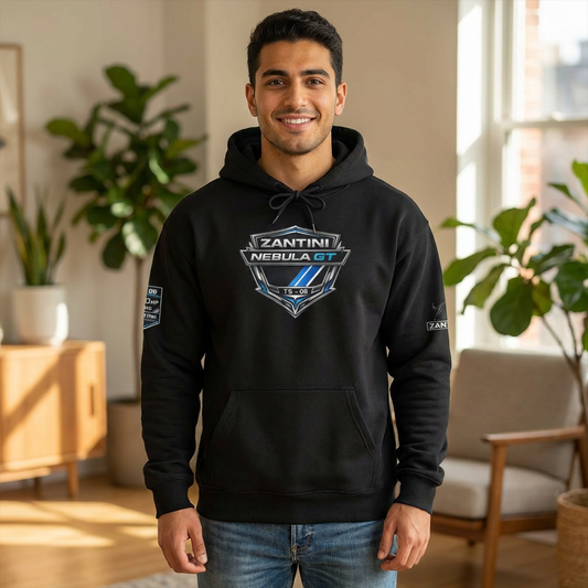 Zantini Nebula GT TS 08 Hoodie Hypercar Motorsport Streetwear The Sound of Pure Intimidation Racing Hoodie Car Enthusiast Apparel