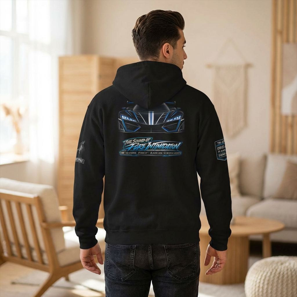 Zantini Nebula GT TS 08 Hoodie Hypercar Motorsport Streetwear The Sound of Pure Intimidation Racing Hoodie Car Enthusiast Apparel