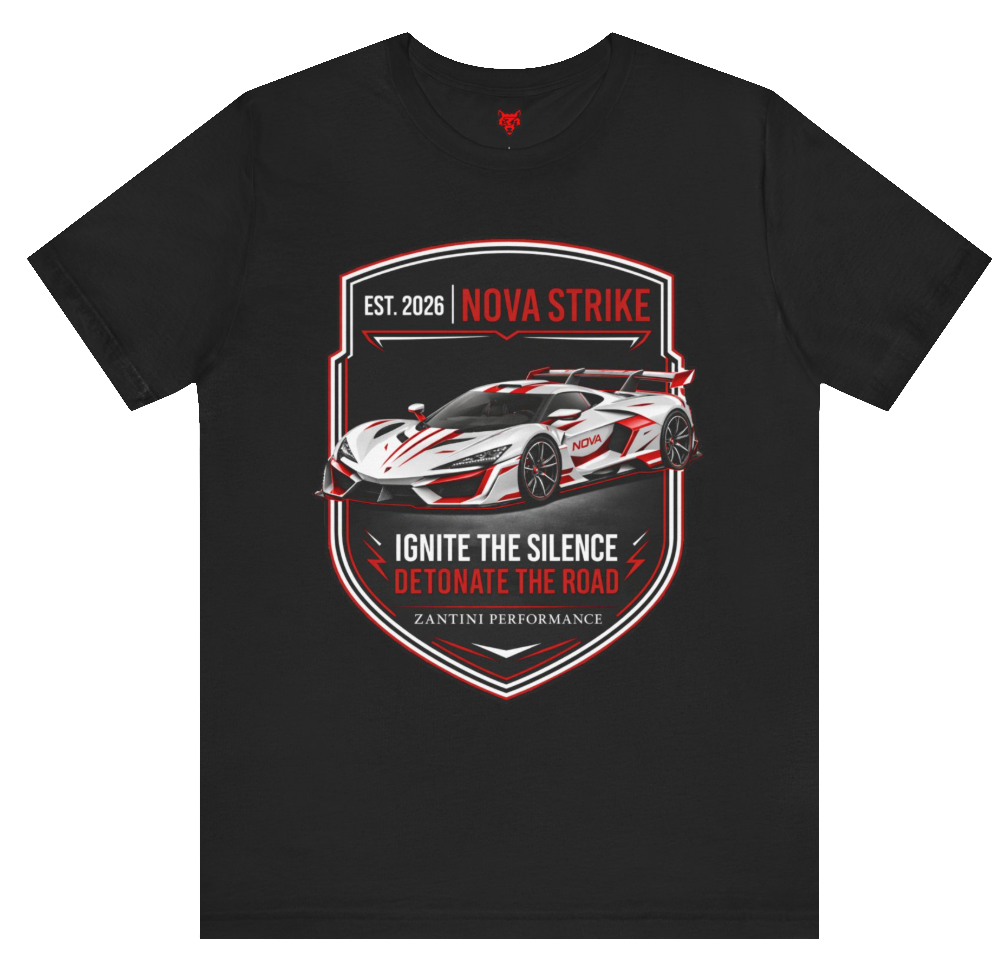 Nova Strike Hypercar T Shirt Zantini Racing Streetwear Motorsport Graphic Tee