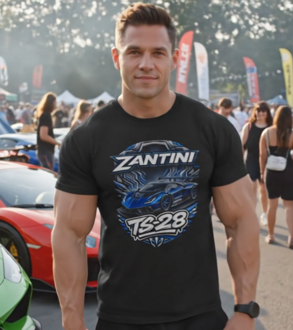 ZANTINI TS-28 Hypercar T-Shirt – Premium Car Culture Streetwear