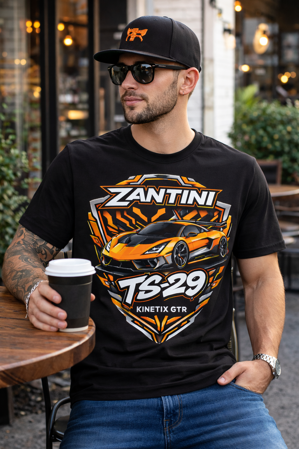 ZANTINI TS-29 Kinetix GTR Supercar Streetwear T-Shirt – Premium Hypercar Graphic Tee | Ships Worldwide