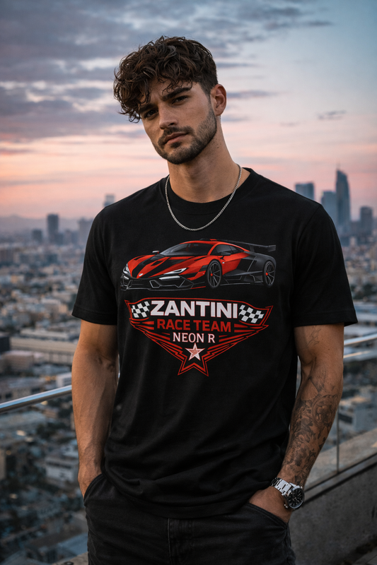ZANTINI Neon R Race Team T-Shirt – Supercar Motorsport Streetwear (Ships Worldwide)