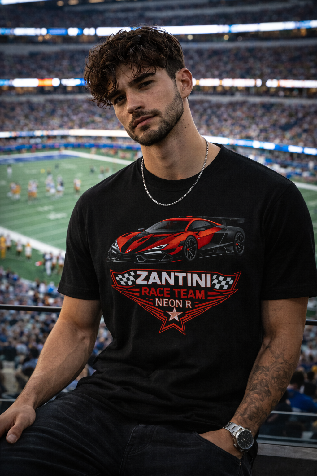 ZANTINI Neon R Race Team T-Shirt – Supercar Motorsport Streetwear (Ships Worldwide)