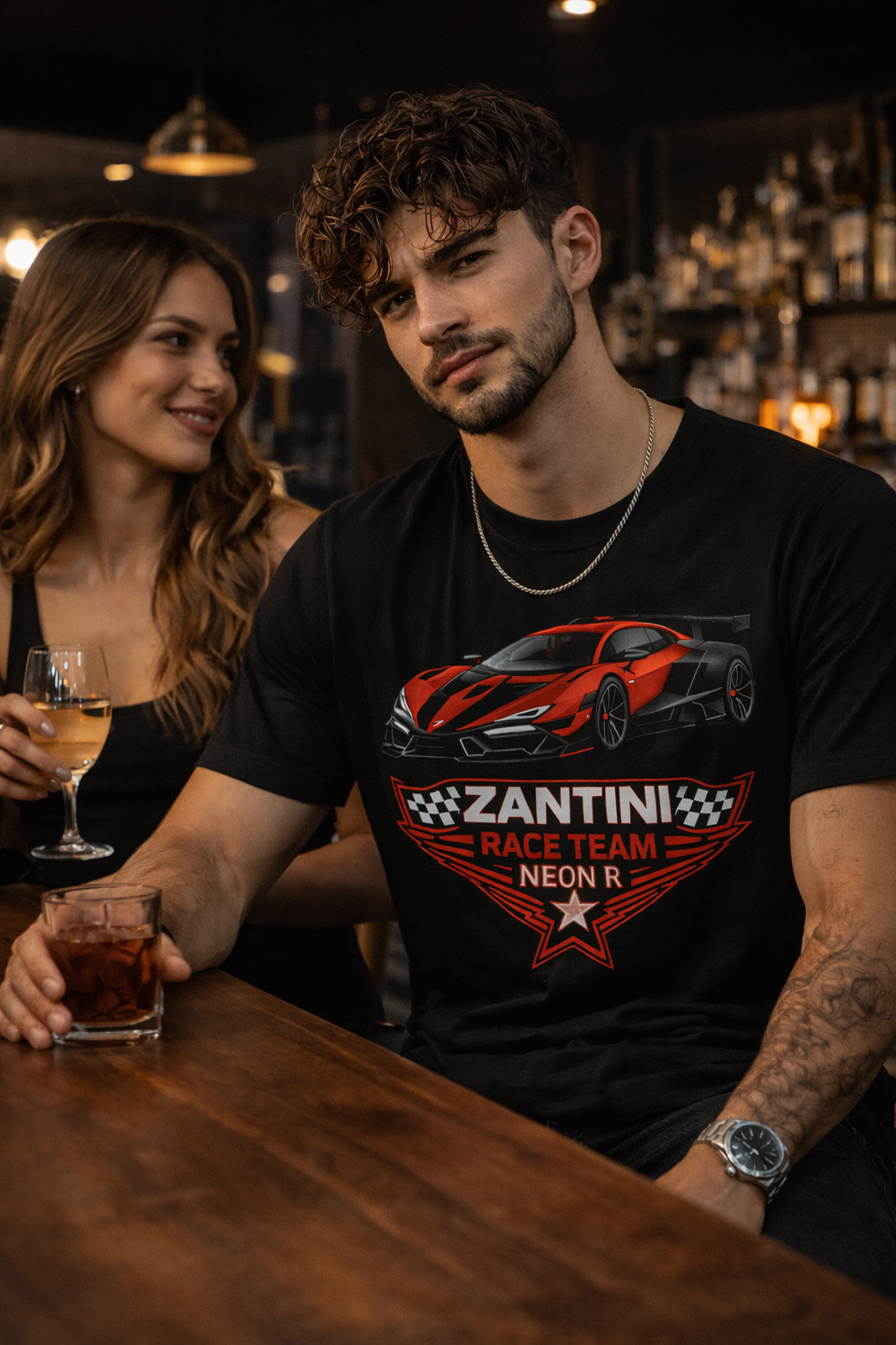 ZANTINI Neon R Race Team T-Shirt – Supercar Motorsport Streetwear (Ships Worldwide)