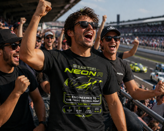 ZANTINI Neon R Motorsport Graphic T-Shirt – Engineered to the Third Decimal Point