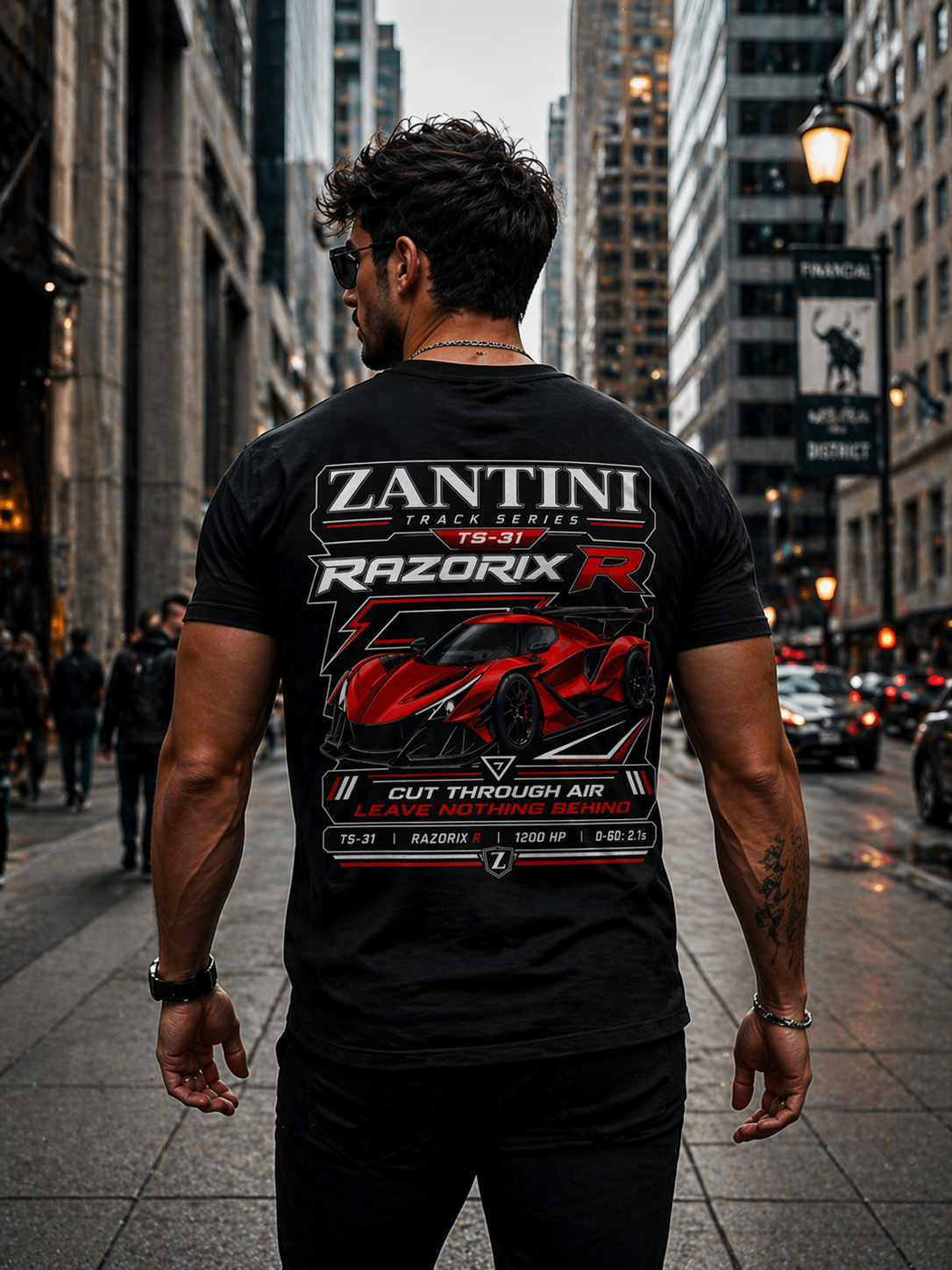 ZANTINI RAZORIX R TS-31 Supercar Track Series T-Shirt | Premium Hypercar Streetwear