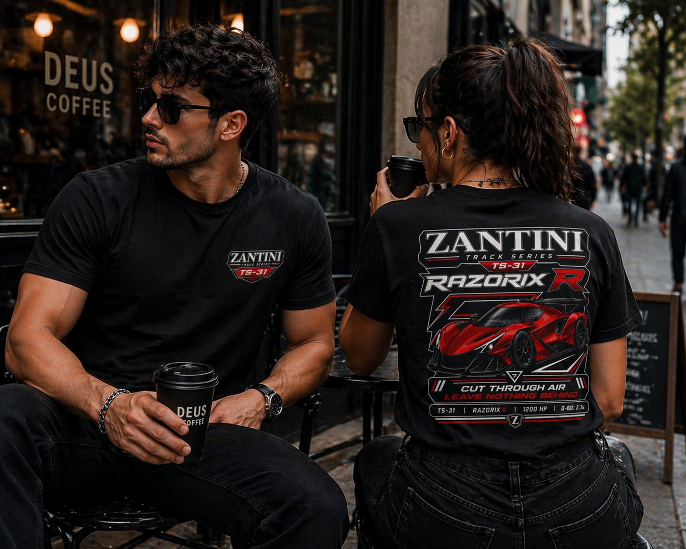 ZANTINI RAZORIX R TS-31 Supercar Track Series T-Shirt | Premium Hypercar Streetwear