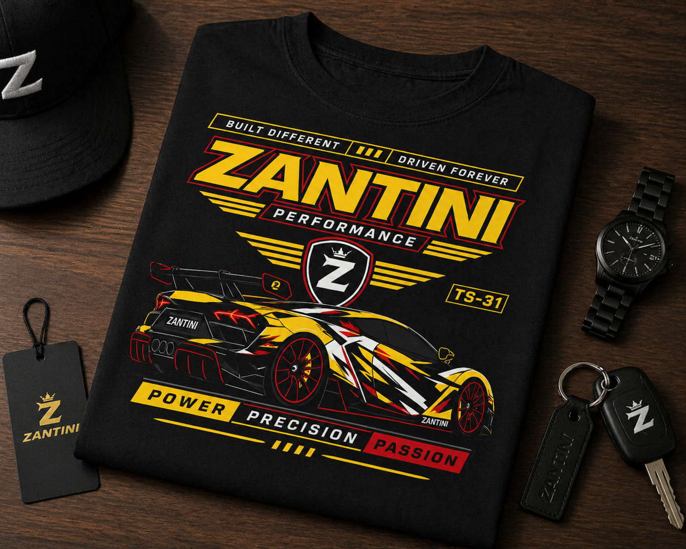 ZANTINI TS-31 Performance Hypercar Racing T-Shirt
