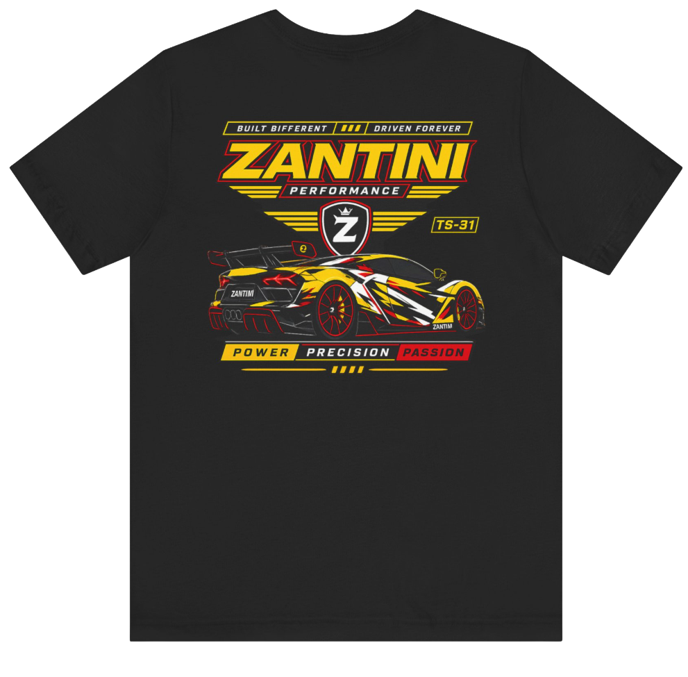ZANTINI TS-31 Performance Hypercar Racing T-Shirt