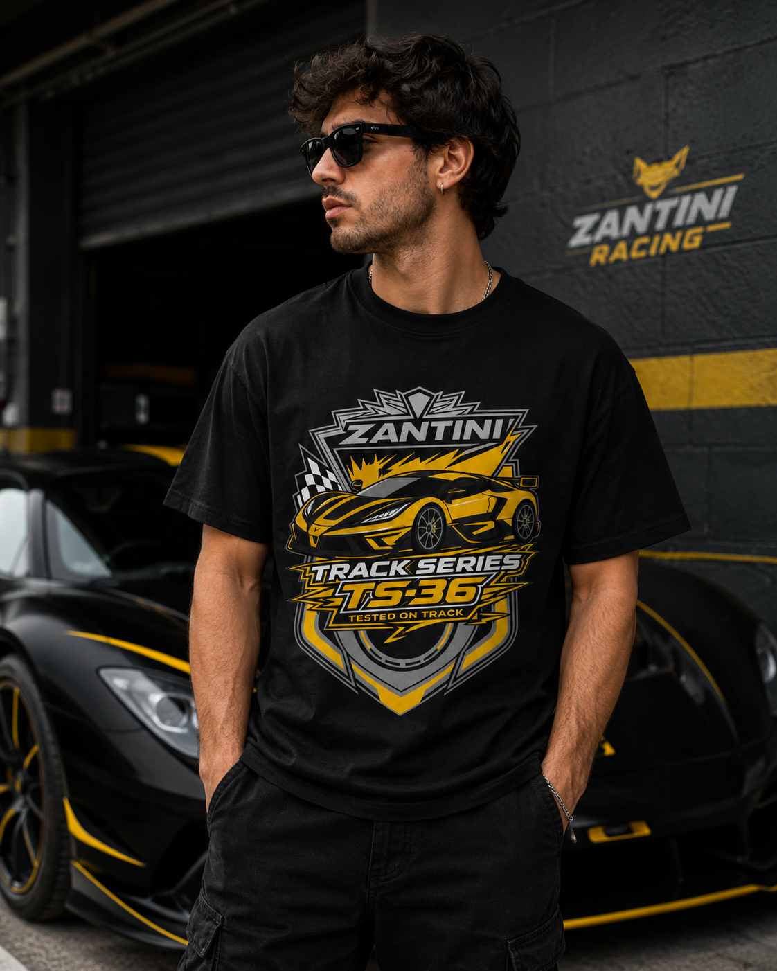 ZANTINI TS-36 Track Series Hypercar Motorsport Graphic T-Shirt