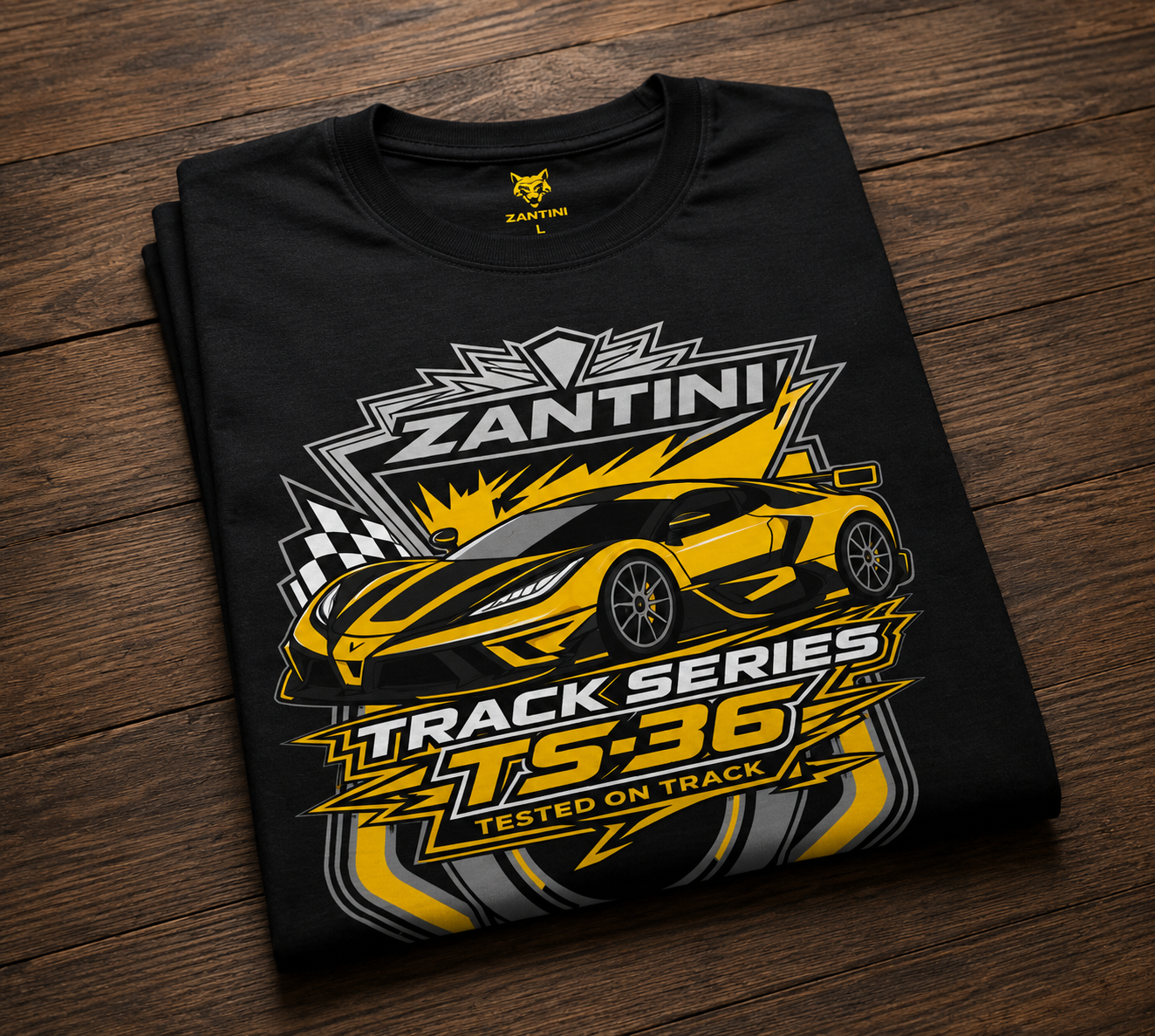 ZANTINI TS-36 Track Series Hypercar Motorsport Graphic T-Shirt