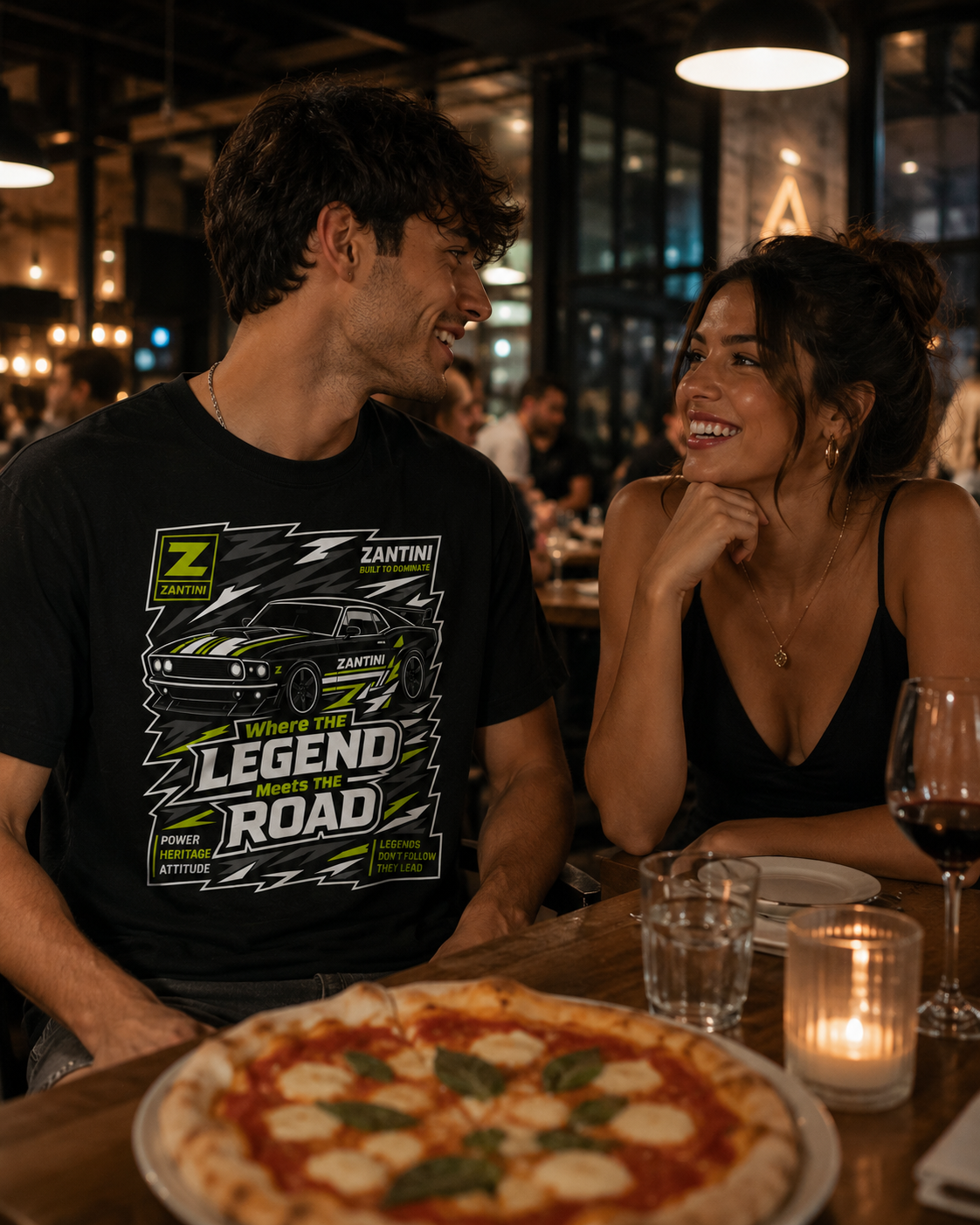 ZANTINI Vintage Muscle Car Graphic T-Shirt – Where The Legend Meets The Road
