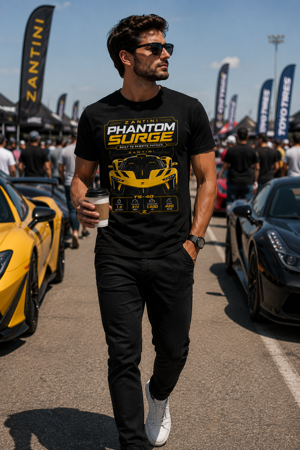 ZANTINI Phantom Surge TS-40 Hypercar T-Shirt