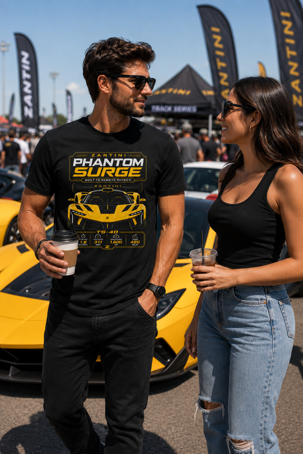 ZANTINI Phantom Surge TS-40 Hypercar T-Shirt