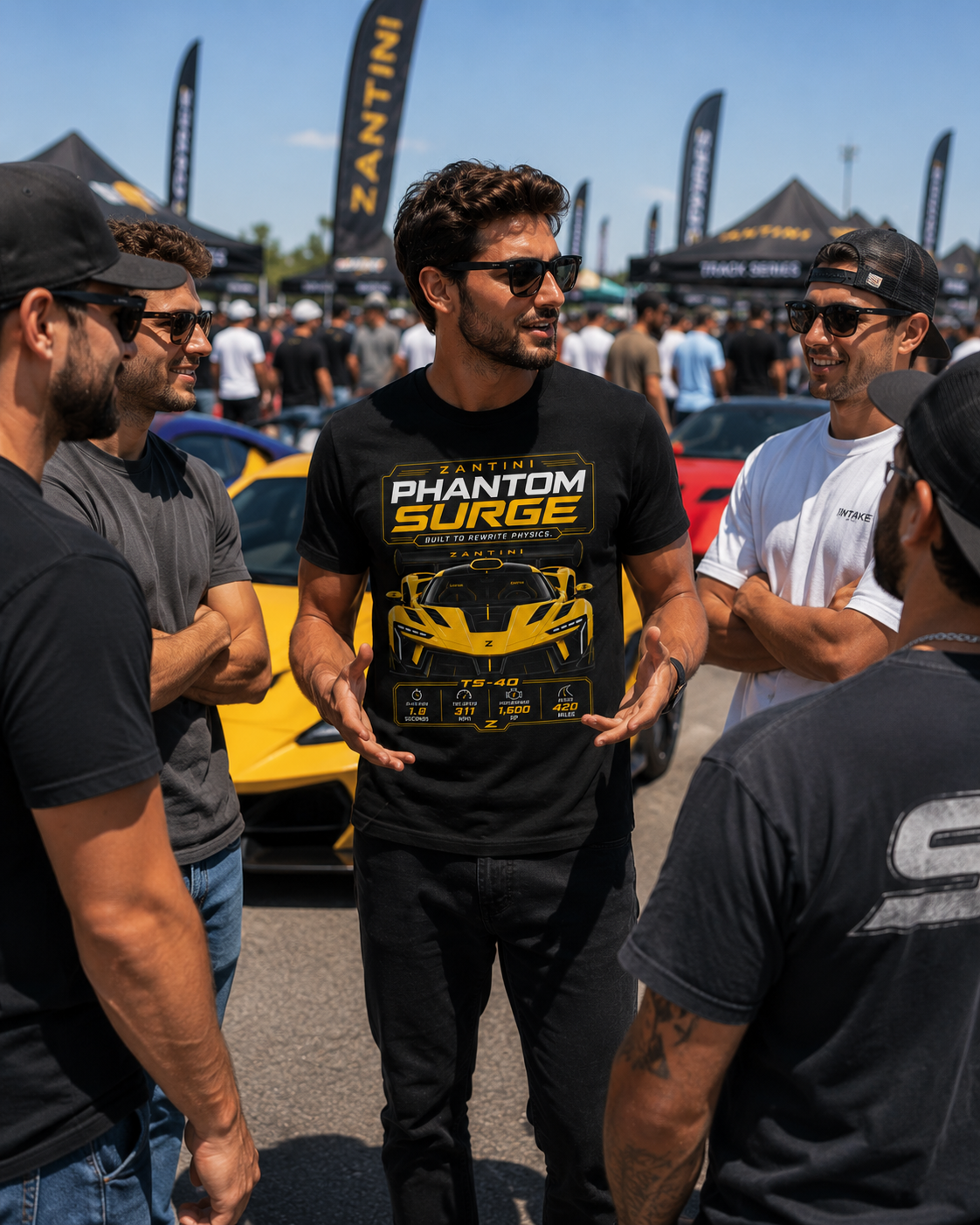 ZANTINI Phantom Surge TS-40 Hypercar T-Shirt
