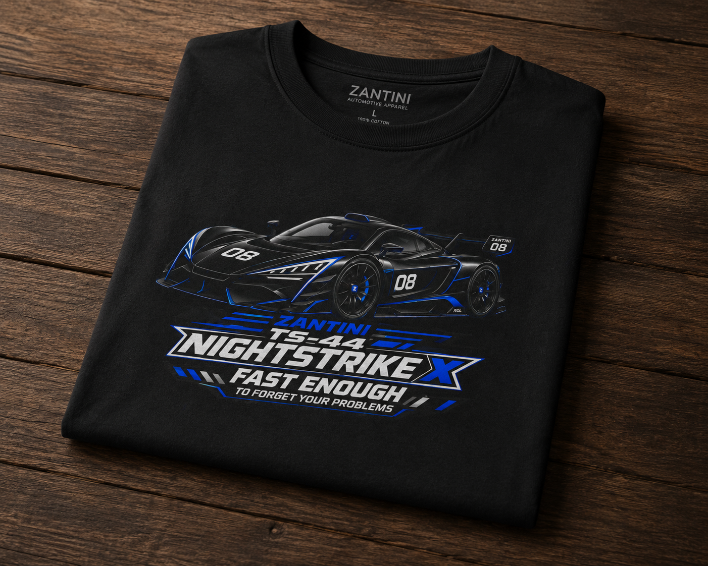ZANTINI TS-44 NIGHTSTRIKE X | Hypercar Graphic T-Shirt