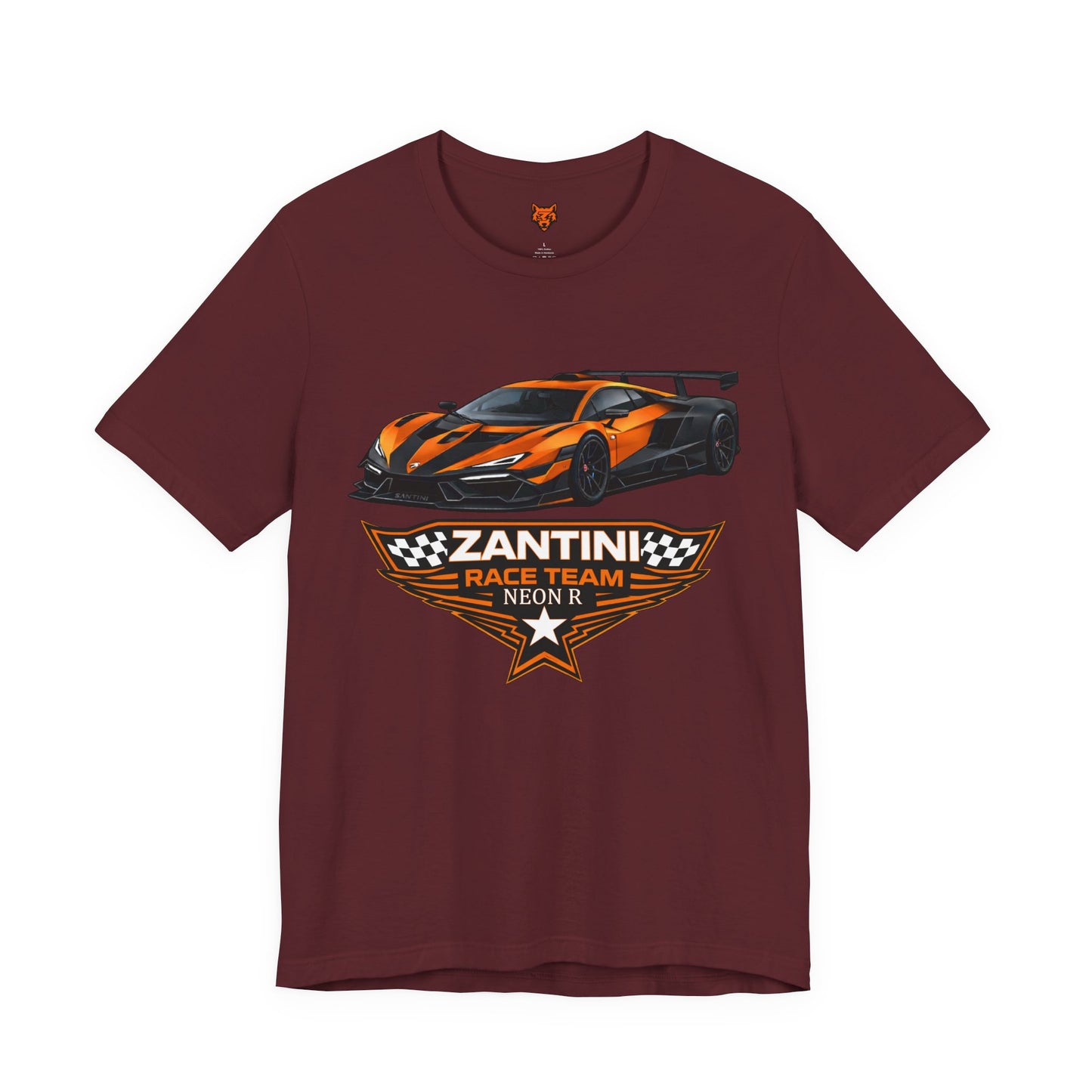 ZANTINI Neon R Supercar T-Shirt – Premium Racing Streetwear Graphic Tee
