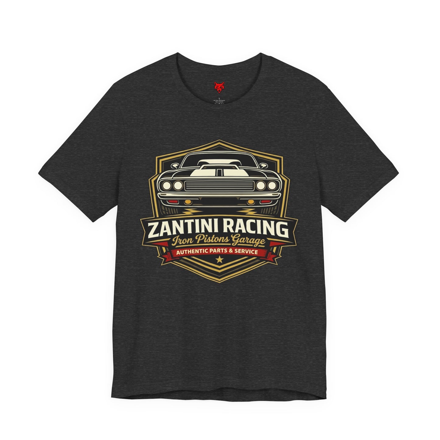 ZANTINI Racing Iron Pistons Garage T-Shirt – Authentic Parts & Service