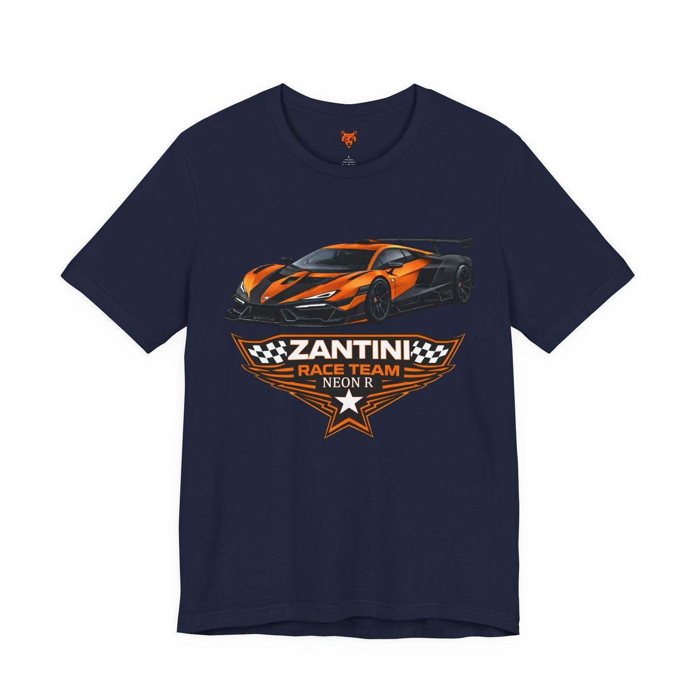ZANTINI Neon R Supercar T-Shirt – Premium Racing Streetwear Graphic Tee