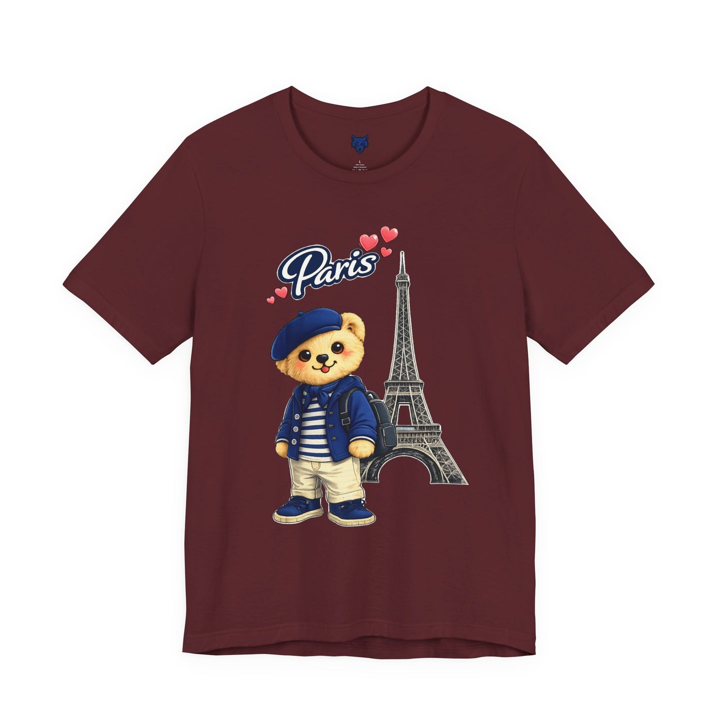 Paris Teddy Bear Shirt – Cute Paris Graphic Tee – Eiffel Tower Travel Shirt – French Bear T-Shirt – Paris Lover Gift