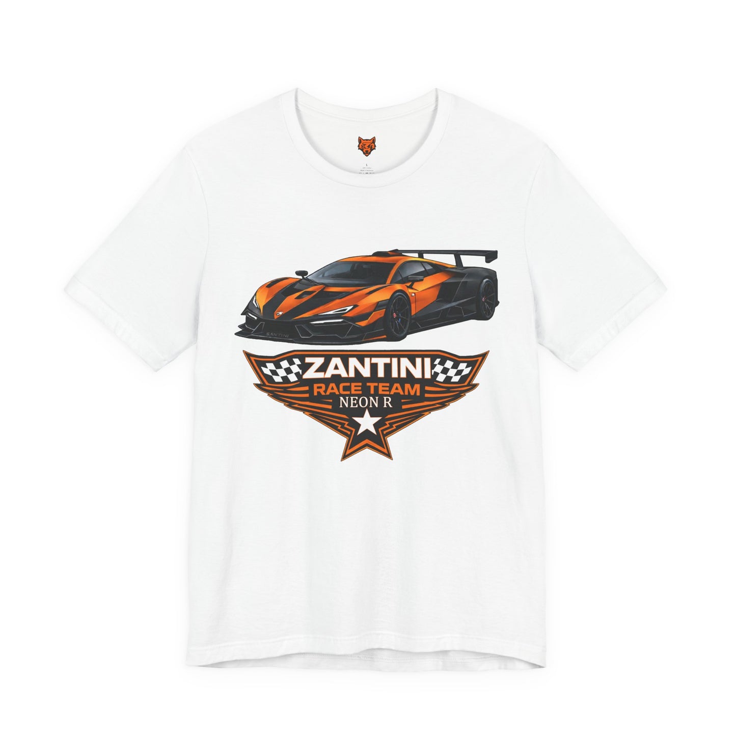ZANTINI Neon R Supercar T-Shirt – Premium Racing Streetwear Graphic Tee
