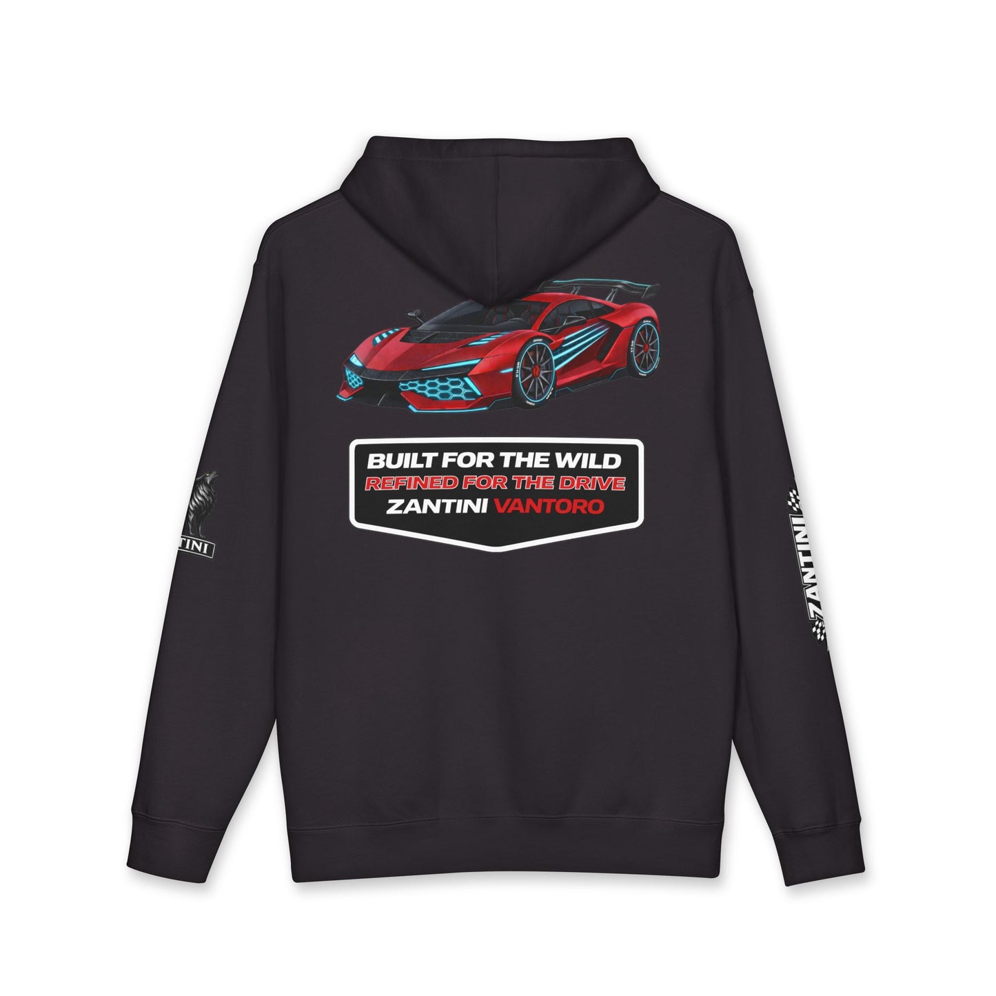 ZANTINI Vantoro TS-10 Hoodie, Supercar Streetwear, Motorsport Car Hoodie, Racing Graphic Hoodie