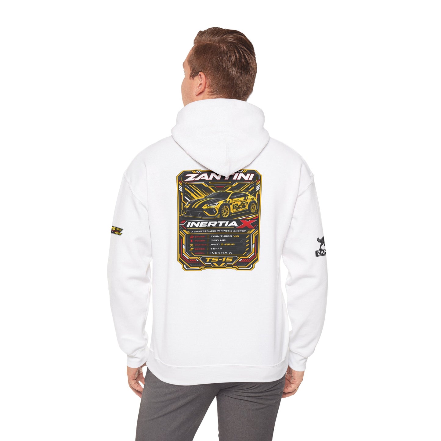 Zantini Inertia X TS-15 Hoodie | Hypercar Motorsport Streetwear | Performance Car Hoodie