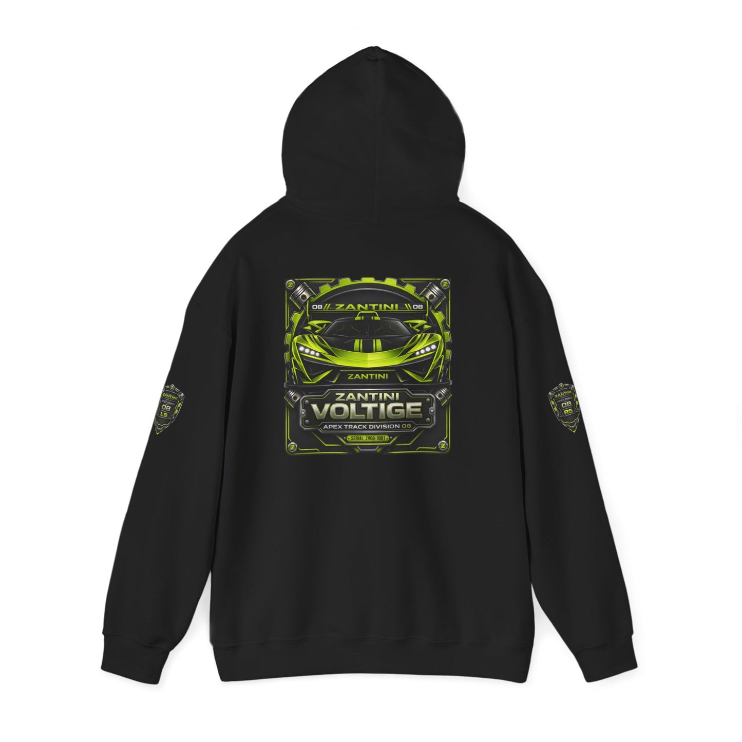 Zantini Voltige Apex Track Division Hoodie | Hypercar Streetwear | Motorsport Performance Hoodie