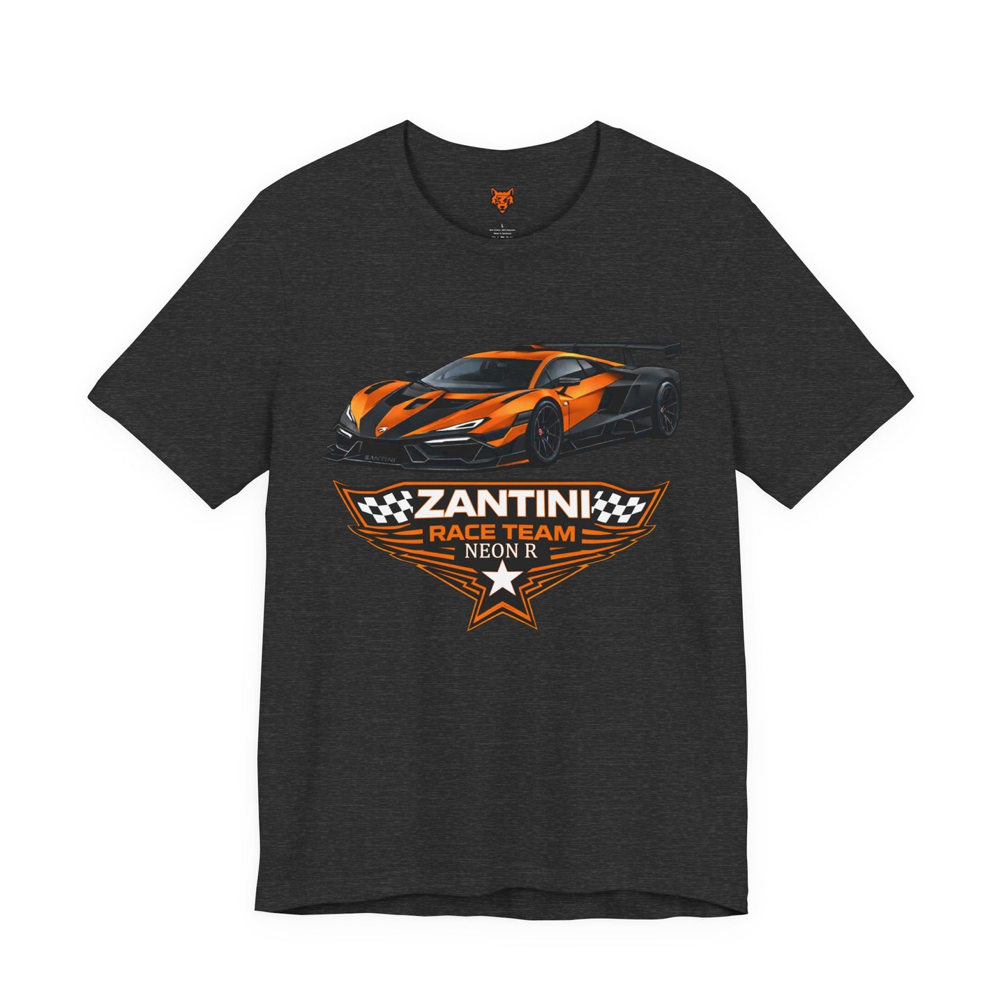 ZANTINI Neon R Supercar T-Shirt – Premium Racing Streetwear Graphic Tee