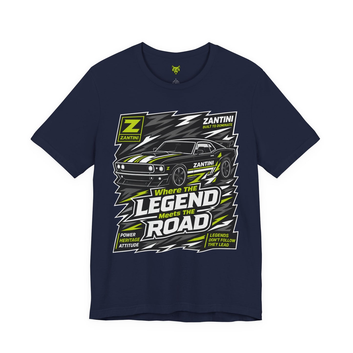 ZANTINI Vintage Muscle Car Graphic T-Shirt – Where The Legend Meets The Road