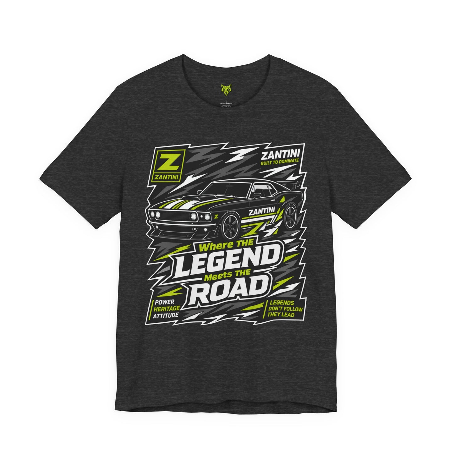 ZANTINI Vintage Muscle Car Graphic T-Shirt – Where The Legend Meets The Road