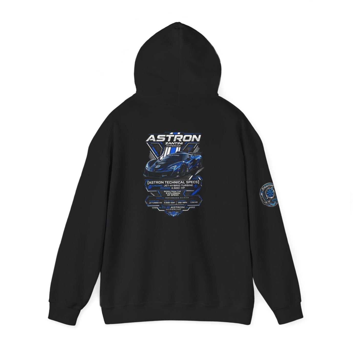 Zantini Astron Hypercar Hoodie | TS-10 Performance Streetwear | Motorsport Car Hoodie