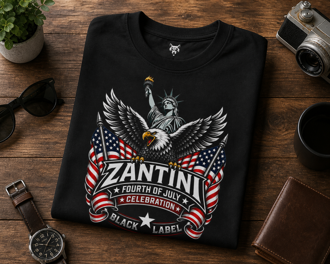 ZANTINI Black Label 4th of July Shirt – Premium Patriotic Streetwear Tee