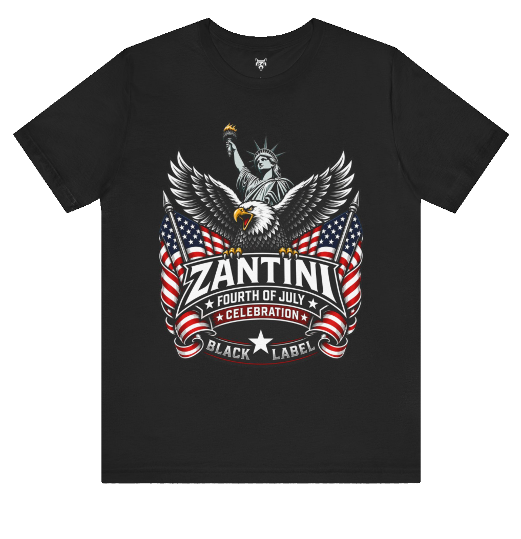 ZANTINI Black Label 4th of July Shirt – Premium Patriotic Streetwear Tee